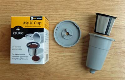 The reusable My K-Cup coffee filter for Keurig brewers.