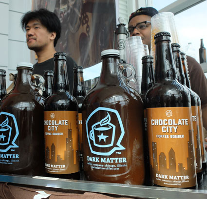 iced coffee in bottles