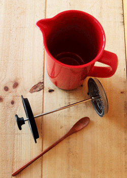 Ceramic French press.