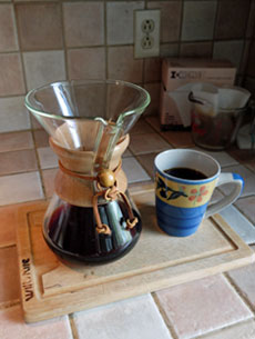 Chemex pourover coffee maker