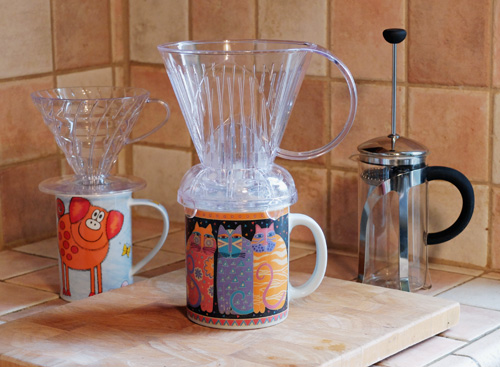 The Clever Dripper coffee maker.