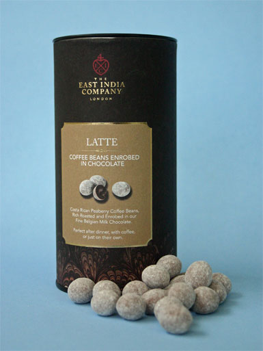 Chocolate covered coffee beans