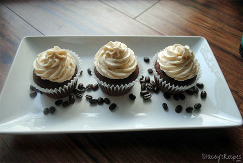 Coffee cupcakes recipe.