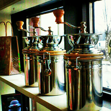 coffee mill tins