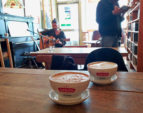 Live music at one of our favorite coffee shops.