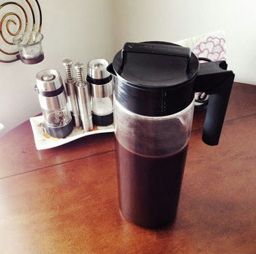 Cold brew coffee with chicory and anise.