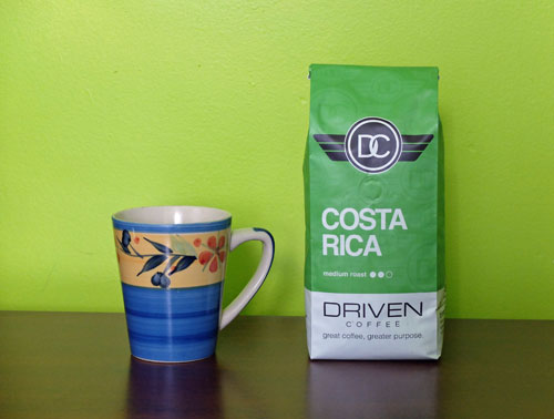 Medium roast Costa Rica from Driven Coffee.