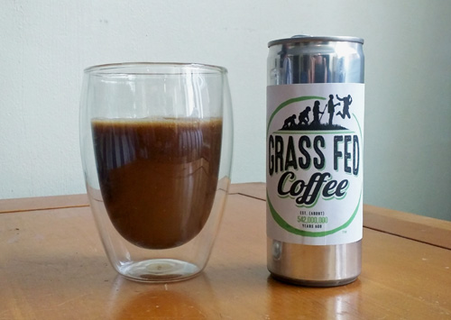 Grass fed butter coffee.