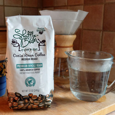 Shuffle Bean coffee from Costa Rica.