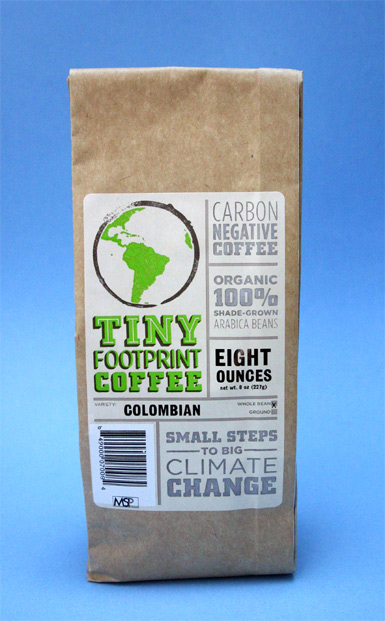 Tiny Footprint Colombian coffee.