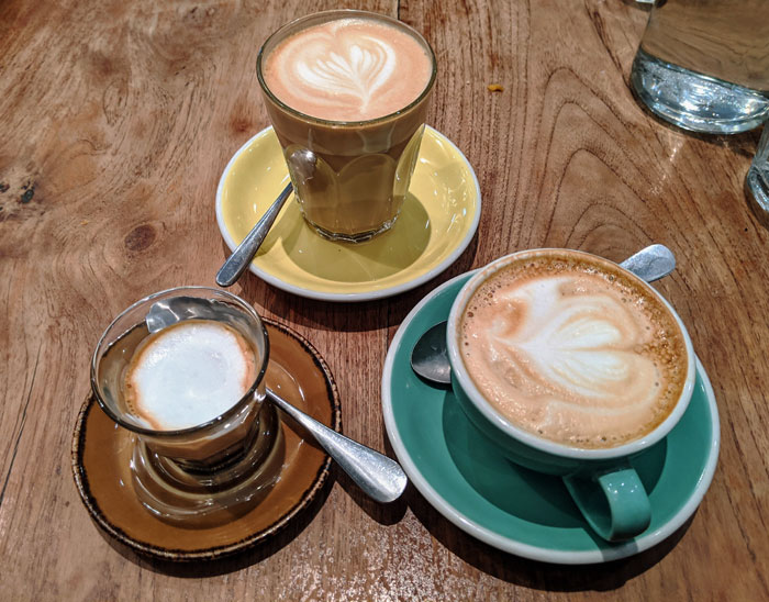 3 Espresso based coffee drinks