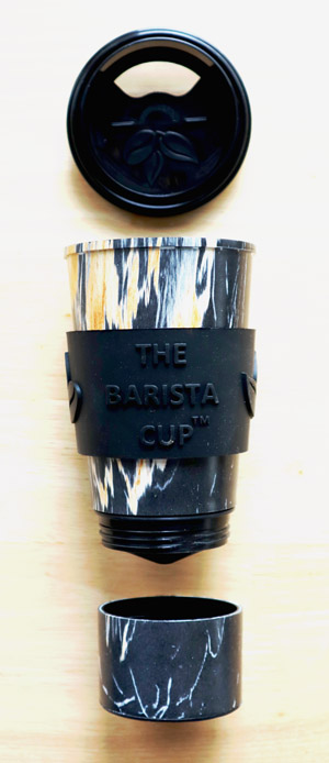 The Barista Cup in sections