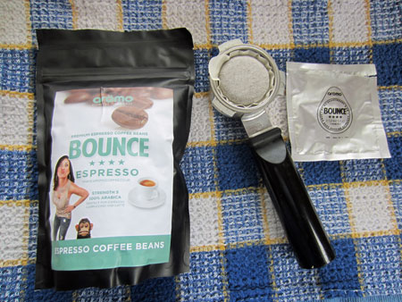 Aromo coffee Bounce espresso pod