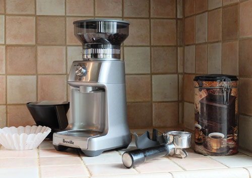 Breville Dose Control Pro coffee grinder.