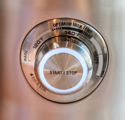 Breville Milk Cafe control dial.