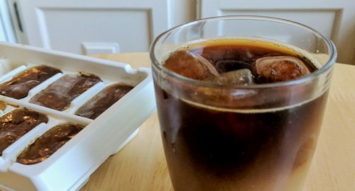 Coffee ice cubes