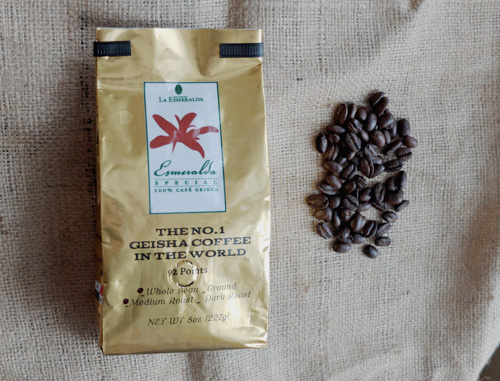 Esmeralda Special Geisha coffee