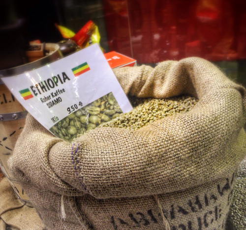 Ethiopian coffee beans