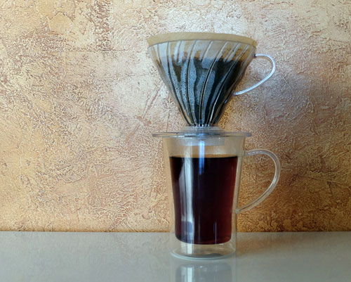 Pour over filter cone.