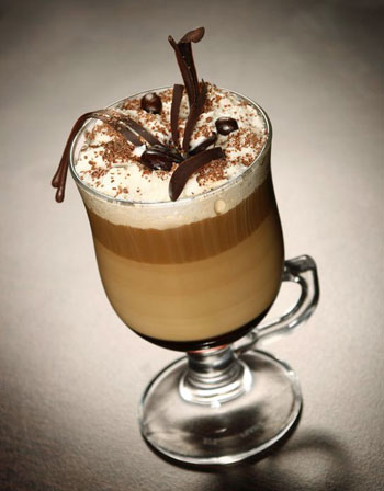 Irish coffee drink