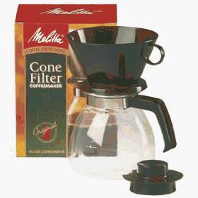 A simple coffee filter cone.