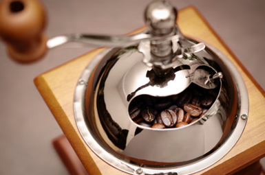 manual coffee grinder or mill