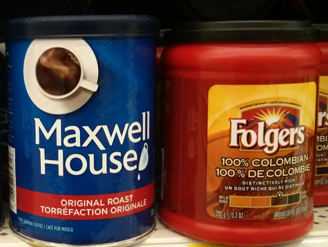 Lots of people are writing in and saying that Maxwell House and Folgers coffee are making them feel sick. Not good!